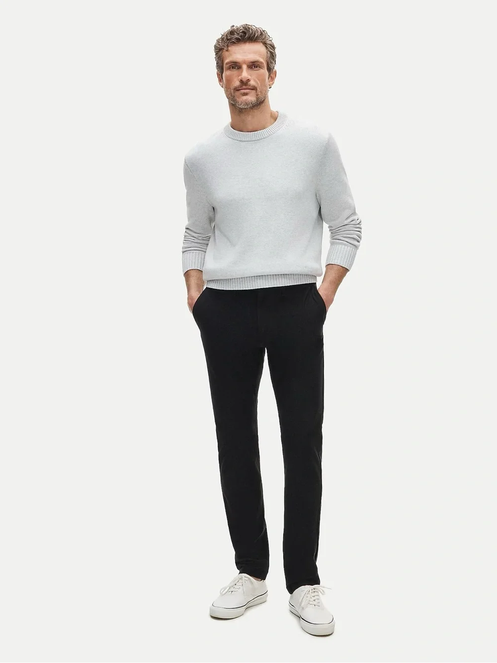 J.CREW 484 Slim-fit tech pant in Black Size 33/32 NWT $128 CG696